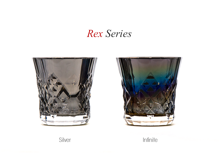 【男性への贈り物に人気】ジュエリーロックグラス PROGRESS（SunFly）高級チタングラス・Rex Series
