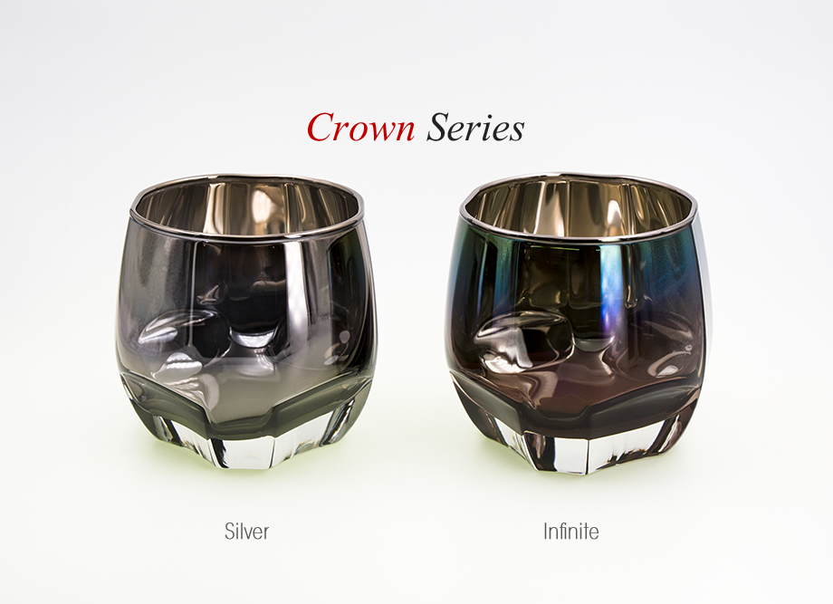 退職祝いにおすすめ　名入れ可能　日本製高級チタンロックグラス・Crown Series