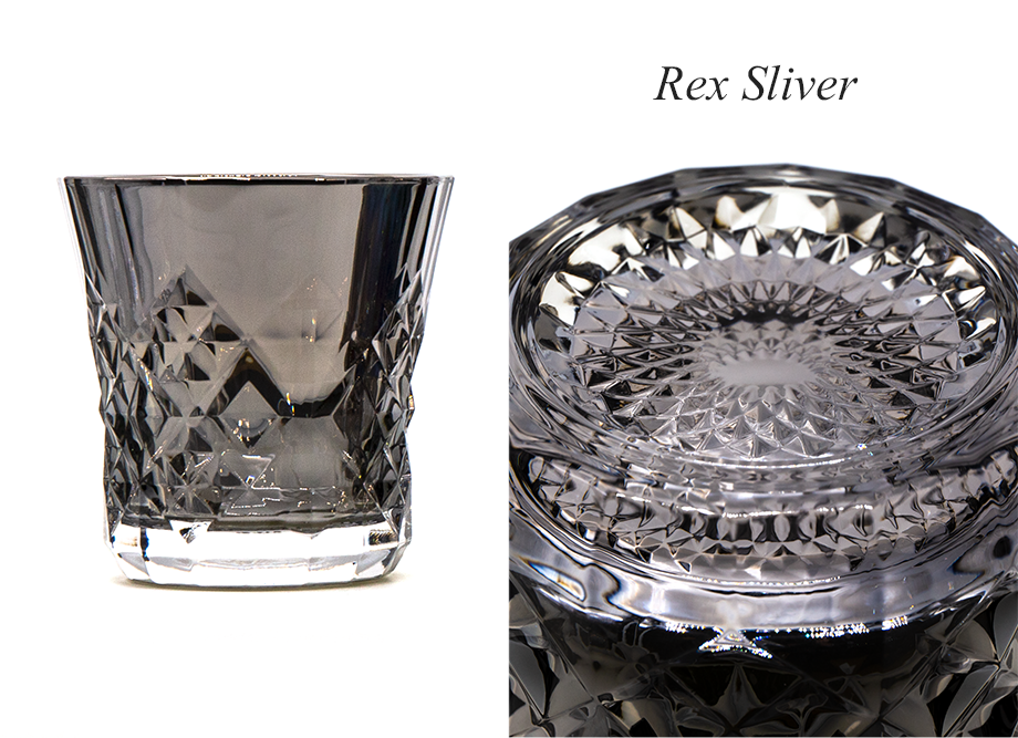 【男性への贈り物に人気】ジュエリーロックグラス PROGRESS（SunFly）高級チタングラス・Rex Series　シルバー