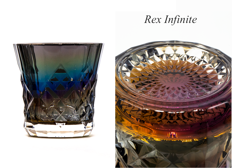 【男性への贈り物に人気】ジュエリーロックグラス PROGRESS（SunFly）高級チタングラス・Rex Series　インフィニティ