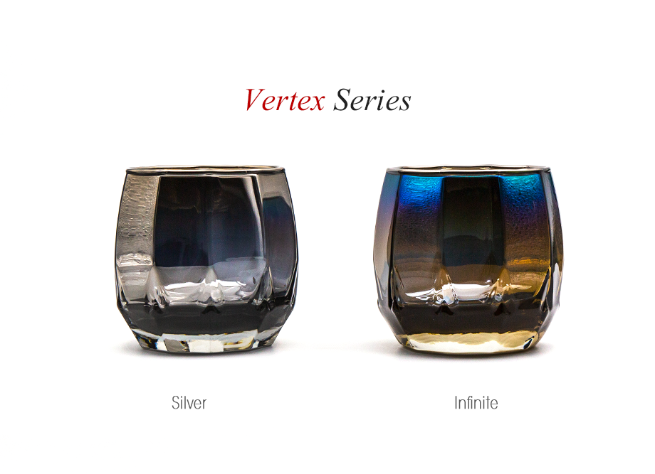 【男性への贈り物に人気】ジュエリーグラス PROGRESS（SunFly）高級チタングラス・Vertex Series（名入れ可能）