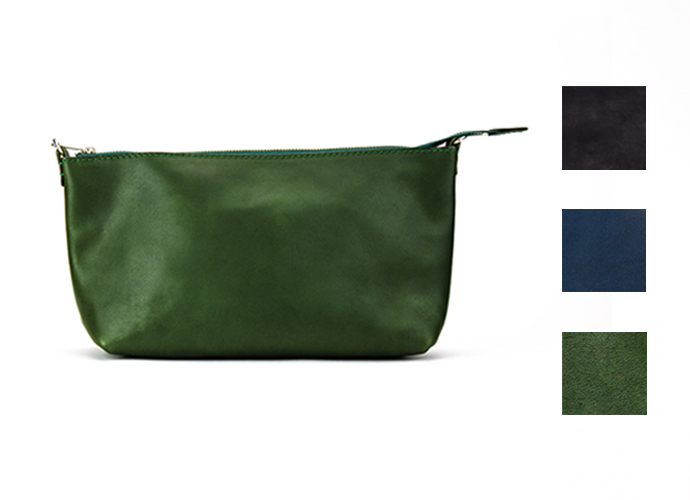 シンプルなショルダーバッグ ～上質な日本製革小物～ 名入れ可