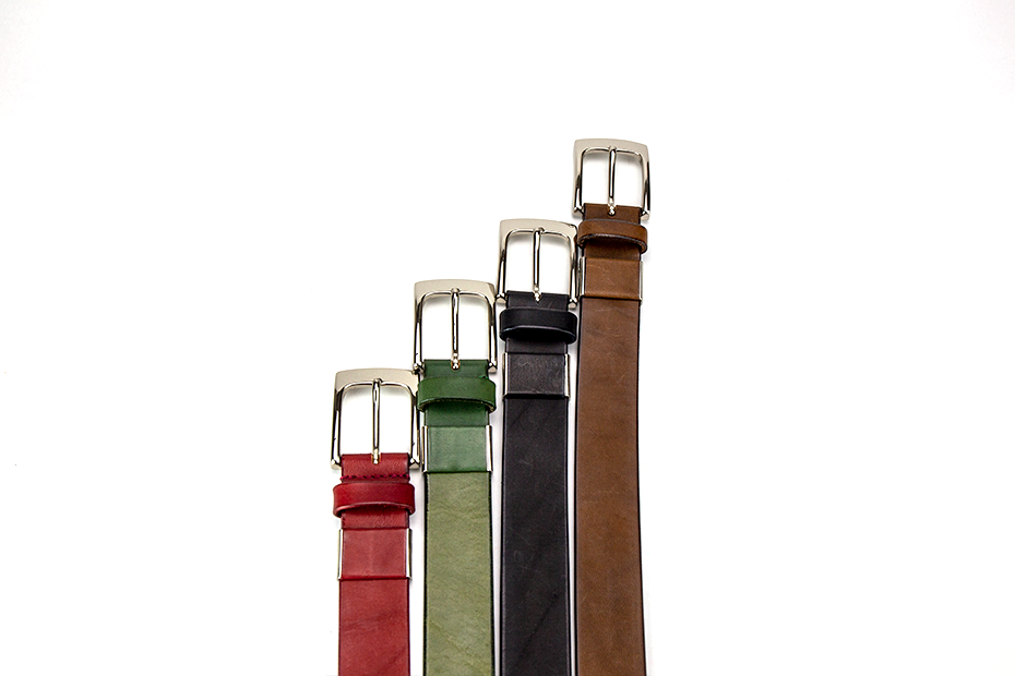 プレゼントにおすすめ！30㎜男女兼用プレーン革ベルト Mサイズ～上質な日本製革小物～ 名入れ可　カラーは４種類