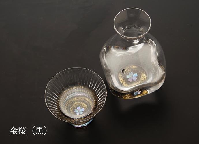 螺鈿細工の徳利・杯セット〜天野漆器の螺鈿グラス〜 | 日本製高級 