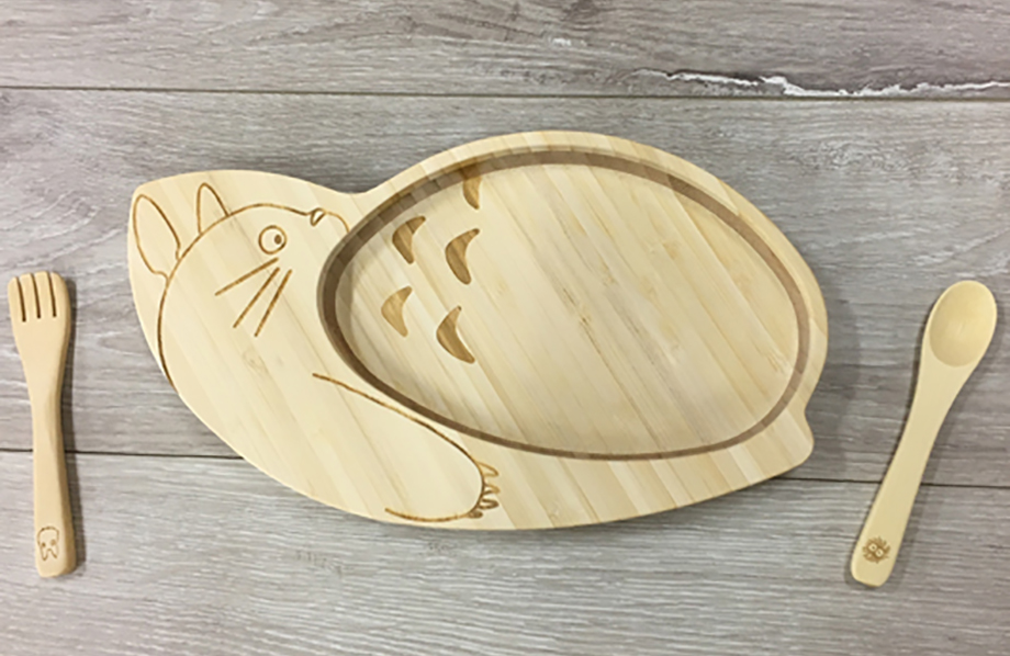 出産祝い名入れプレゼントはFUNFAMの日本製竹食器 となりのトトロ