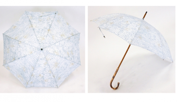 おしゃれな高級傘！一点ものの傘（日傘・雨傘）『墨流し染』羽 8本骨50ｃｍ 婦人用長傘~日本製の手作り傘~ 【名入れ可】