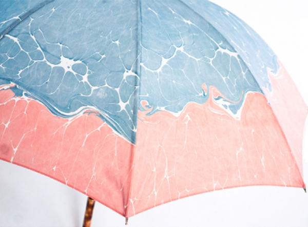 おしゃれな高級傘！一点ものの傘（日傘・雨傘）『墨流し染』 8本骨50ｃｍ 婦人用長傘~日本製の手作り傘~ 質感