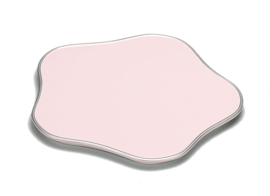 【越前漆器】梅型 盛皿 〜名入れ可〜　可愛らしいピンク色