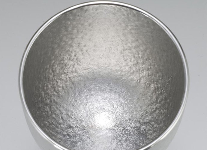 大阪錫器 錫製 ワインカップ シルキー（容量：100ml） 内側