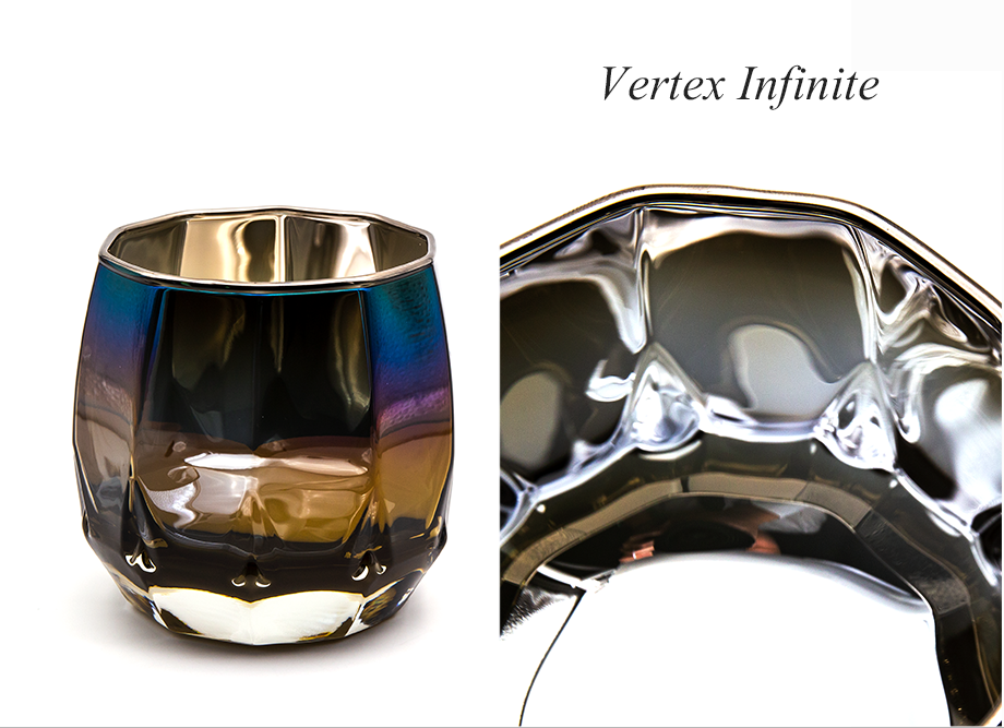 ジュエリーグラス PROGRESS（SunFly）高級チタングラス・Vertex Series（名入れ可能）　インフィニティ