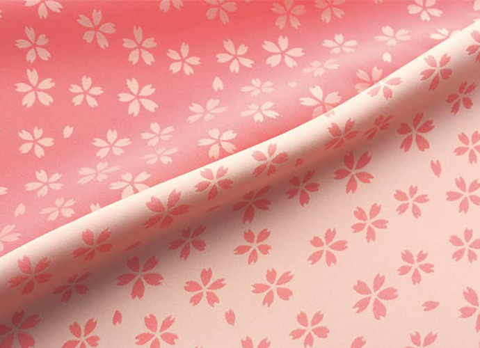 山田繊維【風呂敷ラッピング】きらら 桜 ピンク クリーム　包装